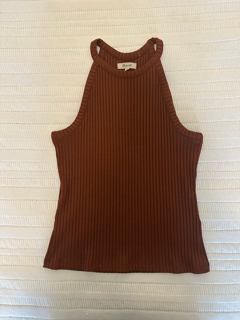 Madewell L Ribbed Halter Tank